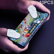 10 PCS Nylon + Conductive Fiber Non-slip Sweat-proof Mobile Phone Game Touch Screen Finger Cover for Thumb / Index Finger(White) - Gaming Finger Sleeves by PMC TechLife | Online Shopping South Africa | PMC TechLife