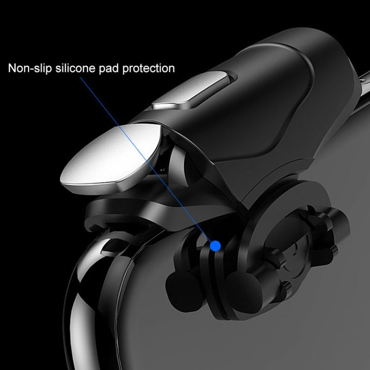 Non-slip Alloy Separable Button Mobile Phone Game Shooting Gamepad, Support Burst Mode, Suitable for 4.7-6.5 inch Mobile Phones(Black)