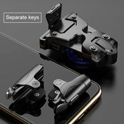 Non-slip Alloy Separable Button Mobile Phone Game Shooting Gamepad, Support Burst Mode, Suitable for 4.7-6.5 inch Mobile Phones(Black)