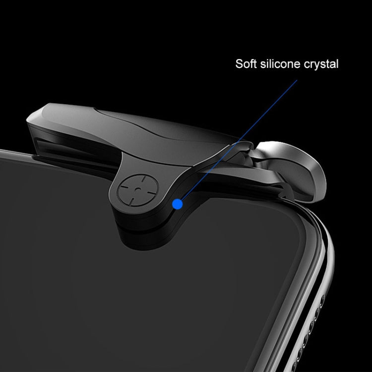 Non-slip Alloy Separable Button Mobile Phone Game Shooting Gamepad, Support Burst Mode, Suitable for 4.7-6.5 inch Mobile Phones(Black)