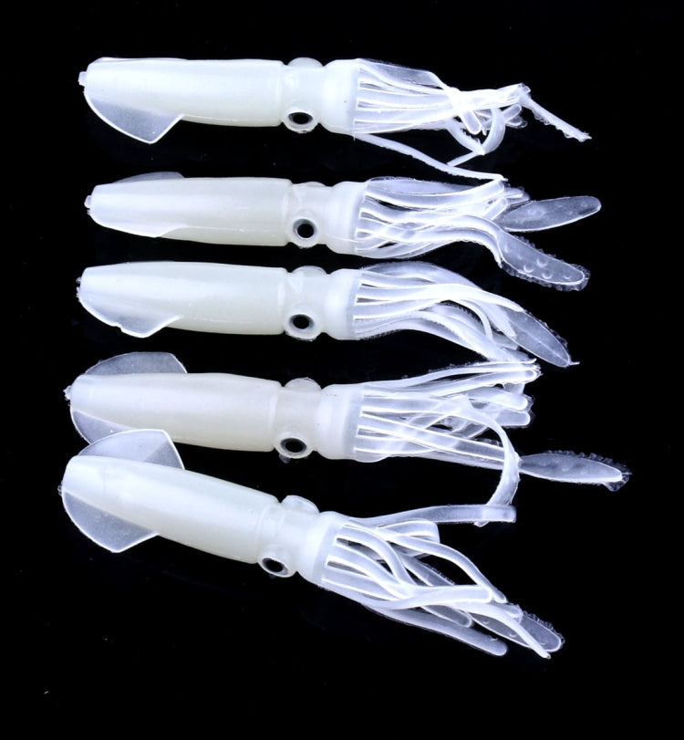 HENGJIA 5PCS Luminous Squids Plastic Soft Baits Artificial Fishing Lures Bionic Fishing Bait, Length: 9 cm - Fishing Lures by HENGJIA | Online Shopping South Africa | PMC TechLife | Buy Now Pay Later Mobicred