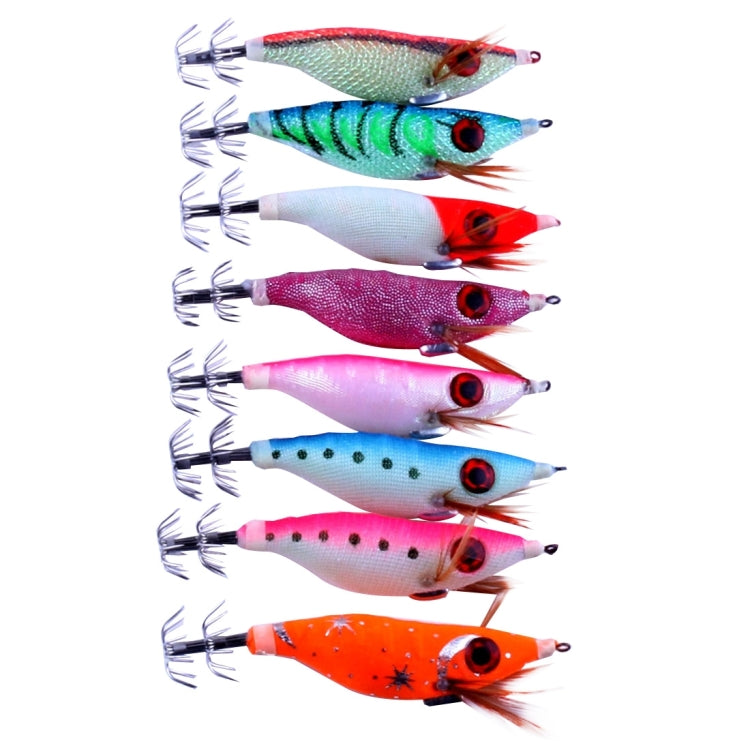 HENGJIA HENG JIA SJ011 8 in 1 10cm Noctilucent Plastic Hard Baits Squid Fishing Lures Set Fishing Tackle Baits, Random Color Delivery - Fishing Lures by HENGJIA | Online Shopping South Africa | PMC TechLife | Buy Now Pay Later Mobicred