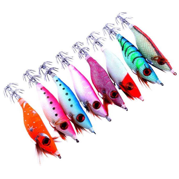 HENGJIA HENG JIA SJ011 8 in 1 10cm Noctilucent Plastic Hard Baits Squid Fishing Lures Set Fishing Tackle Baits, Random Color Delivery - Fishing Lures by HENGJIA | Online Shopping South Africa | PMC TechLife | Buy Now Pay Later Mobicred