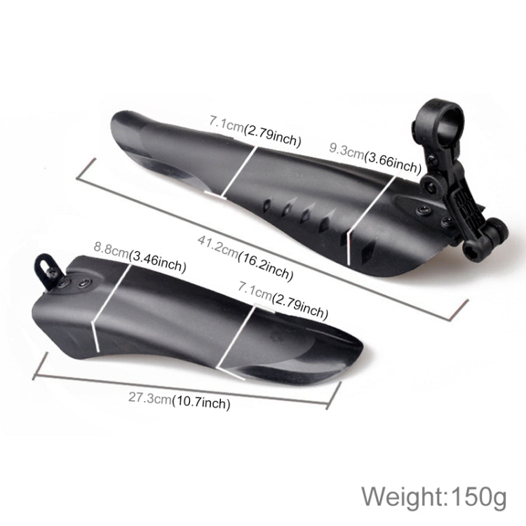 Mountain Road Fits Cycling Creative Mud Guard Dovetail Style Fenders Set for Bike Front And Rear(Black) - free shipping - PMC TechLife - Order now!