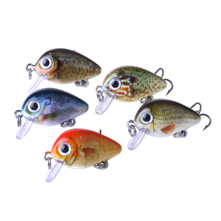 HENGJIA 5 PCS 2.7cm/1.5g Luya Rock Fishing Lures Bait Bionic Kit with Plastic Box - Fishing Lures by HENGJIA | Online Shopping South Africa | PMC TechLife | Buy Now Pay Later Mobicred
