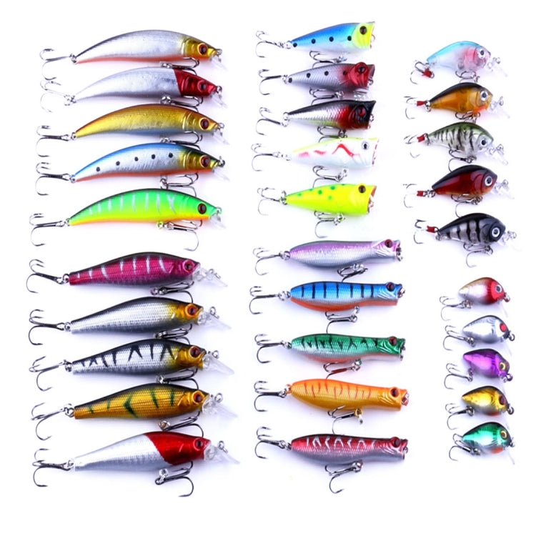 HENGJIA HENG JIA-SETL30 30 PCS Minnow Fishing Lure Set 6 Models Fishing Tackle Plastic Hard Bait - free shipping - PMC TechLife - Order now!