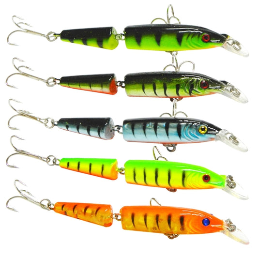 HENGJIA 5 PCS 10.5cm 9.6g 2-section Plastic Hard Baits Fishing Lures Set Tackle Baits - Fishing Lures by HENGJIA | Online Shopping South Africa | PMC Jewellery | Buy Now Pay Later Mobicred