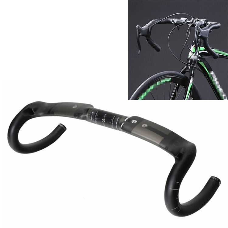 TOSEEK UD Carbon Fiber Texture Road Bike Handlebar, Size: 440mm (UD Matte) - free shipping - PMC TechLife - Order now!