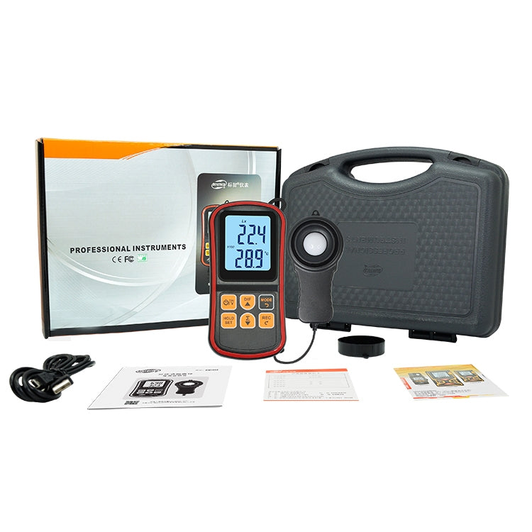 BENETECH GM1030 Portable Split Digital Illuminometer LUX Meter - Light & Sound Meter by BENETECH | Online Shopping South Africa | PMC Jewellery | Buy Now Pay Later Mobicred