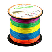 HENGJIA Colorful 2.0# 0.24mm 28LB 11.3kg Tension 300m Extra Strong 4 Shares Braid PE Fishing Line Kite Line