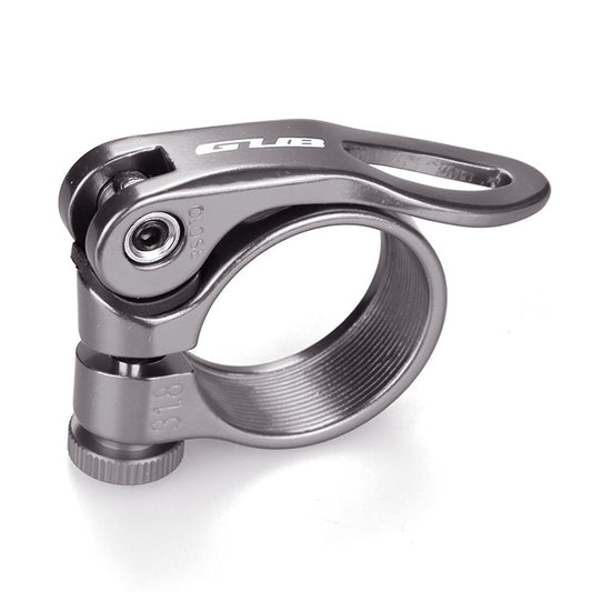 GUB CX-18 31.8mm Aluminum Ultralight Bicycle Seat Post Clamp(Titanium Color) - Pipe clamps by GUB | Online Shopping South Africa | PMC Jewellery | Buy Now Pay Later Mobicred