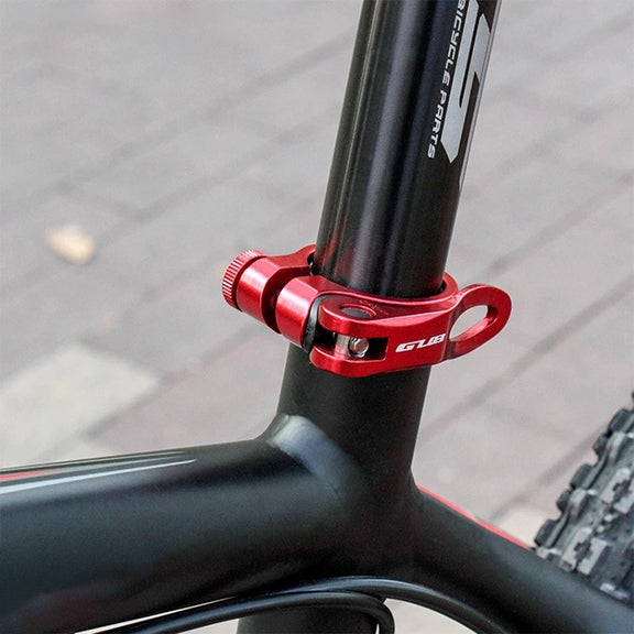 GUB CX-18 31.8mm Aluminum Ultralight Bicycle Seat Post Clamp(Titanium Color)