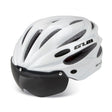 GUB K80 Plus Bike Helmet With Visor And Goggles(White) - Protective Helmet & Masks by GUB | Online Shopping South Africa | PMC TechLife | Buy Now Pay Later Mobicred