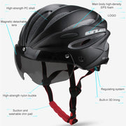 GUB K80 Plus Bike Helmet With Visor And Goggles(White)