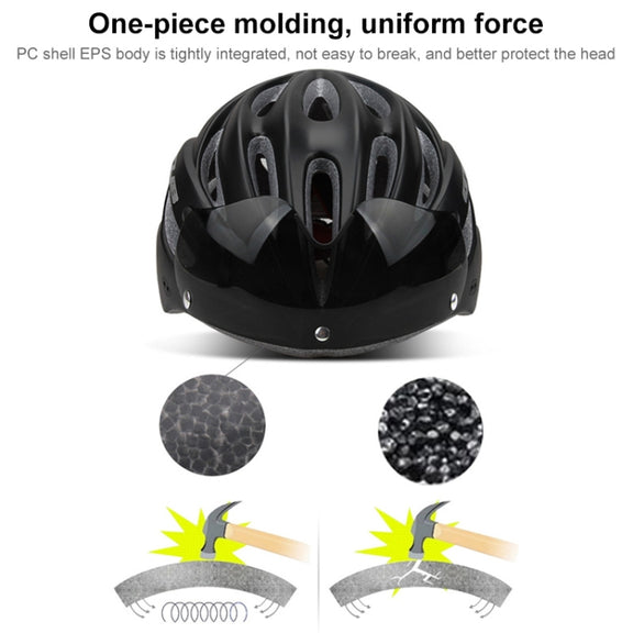 GUB K80 Plus Bike Helmet With Visor And Goggles(White)