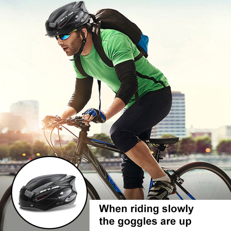 GUB K80 Plus Bike Helmet With Visor And Goggles(White)