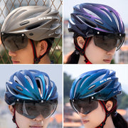 GUB K80 Plus Bike Helmet With Visor And Goggles(White)