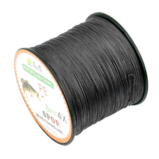HENGJIA 4.0# 0.34mm 45LB 18.1kg Tension 500m Extra Strong 4 Shares Braid PE Fishing Line Kite Line(Black) - Fishing Lines & Ropes by HENGJIA | Online Shopping South Africa | PMC Jewellery | Buy Now Pay Later Mobicred