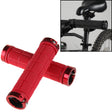 BaseCamp BC-607 1 Pair Bicycle MTB Bike Lock-on Rubber Handlebar Grips (Red) - free shipping - PMC TechLife - Order now!