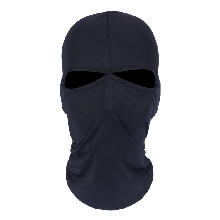 Balaclava Style Unisex Elastic Lycra Dual Holes Biking Head Mask(Black) - Protective Helmet & Masks by PMC TechLife | Online Shopping South Africa | PMC TechLife