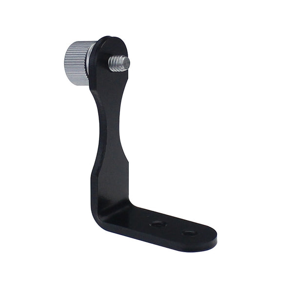 Datyson 5P0008 Telescope Tripod Connector All Metal L-shaped Adapter Adapter Bracket(Black)