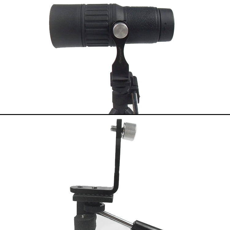 Datyson 5P0008 Telescope Tripod Connector All Metal L-shaped Adapter Adapter Bracket(Black) - Accessories by PMC TechLife | Online Shopping South Africa | PMC TechLife