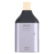2 in 1 4K 60Hz Mini DP Male to USB-C / Type-C Charging + USB-C / Type-C Female Adapter
