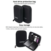 ORICO PHD-25 2.5 inch SATA HDD Case Hard Drive Disk Protect Cover Box(Black)