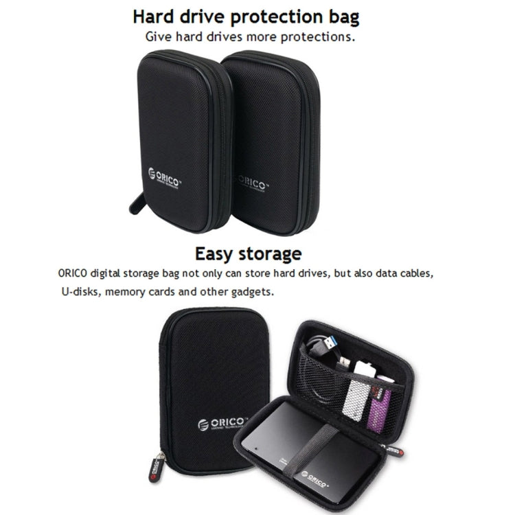 ORICO PHD-25 2.5 inch SATA HDD Case Hard Drive Disk Protect Cover Box(Black)