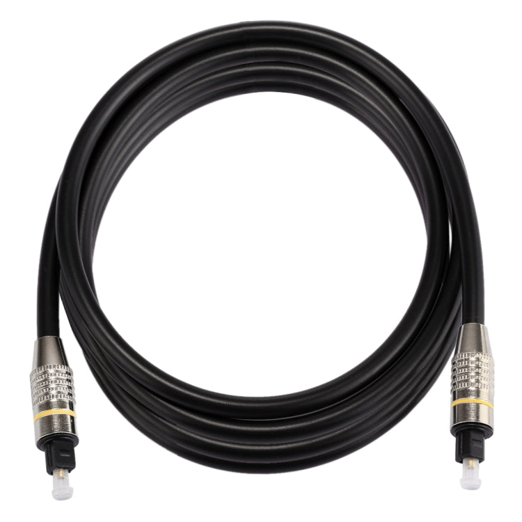 2m OD6.0mm Nickel Plated Metal Head Toslink Male to Male Digital Optical Audio Cable - free shipping - PMC TechLife - Order now!