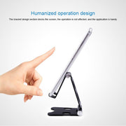 ROOSTAND R2 Aluminum Alloy Mobile Desktop Tablet Bracket Double Folding Lazy Artifact, Size: 6.4x7x9cm(Rose Gold)