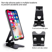 ROOSTAND R2 Aluminum Alloy Mobile Desktop Tablet Bracket Double Folding Lazy Artifact, Size: 6.4x7x9cm(Rose Red)