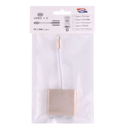 USB-C / Type-C 3.1 Male to USB-C / Type-C 3.1 Female & HDMI Female & USB 3.0 Female Adapter(Gold)