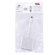 USB-C / Type-C 3.1 Male to USB-C / Type-C 3.1 Female & HDMI Female & USB 3.0 Female Adapter(Silver)