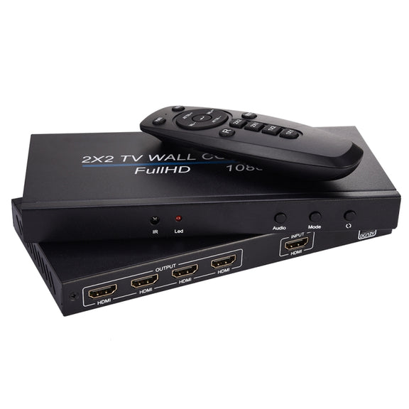BT14 2X2 HDMI TV Wall Controller Multi-screen Splicing Processor