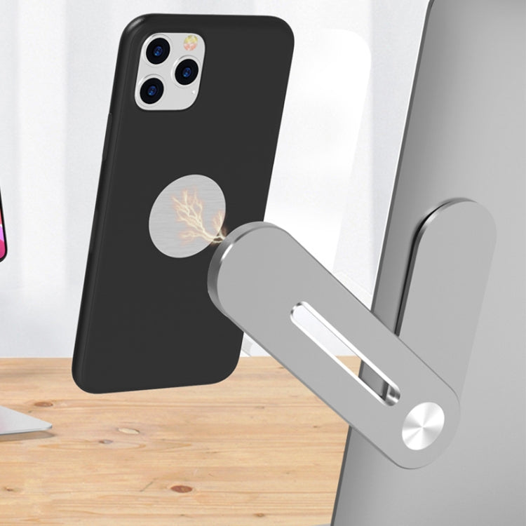Universal Pasteable Aluminum Alloy Laptop Expansion Bracket Magnetic Suction Mobile Phone Bracket - Hand-Sticking Bracket by PMC TechLife | Online Shopping South Africa | PMC TechLife