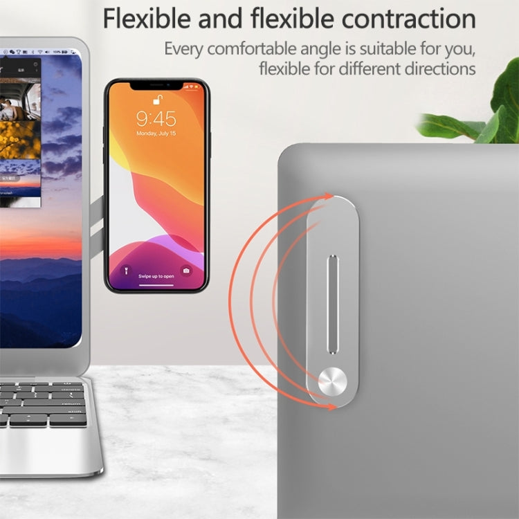 Universal Pasteable Aluminum Alloy Laptop Expansion Bracket Magnetic Suction Mobile Phone Bracket - Hand-Sticking Bracket by PMC TechLife | Online Shopping South Africa | PMC TechLife
