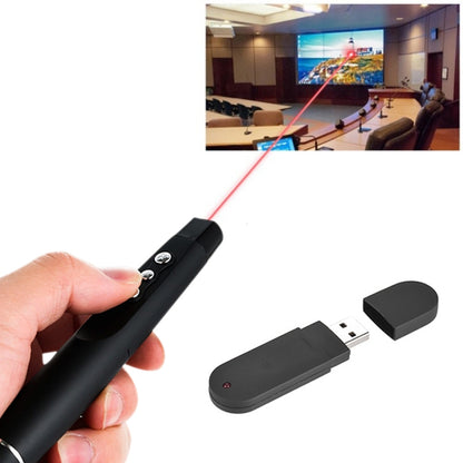 2.4GHz Wireless Laser PowerPoint Page Turning Pen Multimedia Wireless Presentation Projection Pen with USB Receiver, Remote Control Distance: 30m - free shipping - PMC Jewellery - Order now!