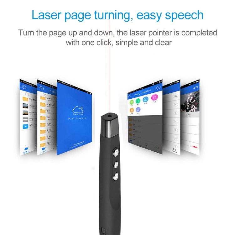 2.4GHz Wireless Laser PowerPoint Page Turning Pen Multimedia Wireless Presentation Projection Pen with USB Receiver, Remote Control Distance: 30m - free shipping - PMC Jewellery - Order now!