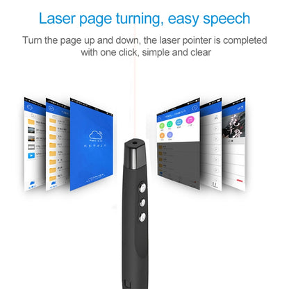2.4GHz Wireless Laser PowerPoint Page Turning Pen Multimedia Wireless Presentation Projection Pen with USB Receiver, Remote Control Distance: 30m - free shipping - PMC Jewellery - Order now!