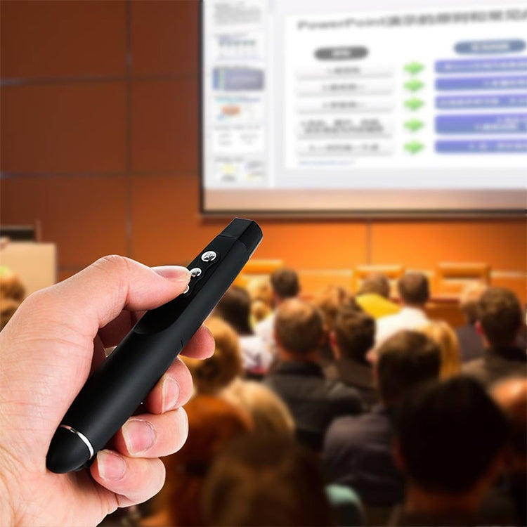 2.4GHz Wireless Laser PowerPoint Page Turning Pen Multimedia Wireless Presentation Projection Pen with USB Receiver, Remote Control Distance: 30m - free shipping - PMC Jewellery - Order now!