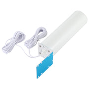 4G LTE WiFi 12DBi Omni External Barrel Antenna with TS9 Male(White)
