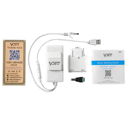 VONETS VAP11AC 5G / 2.4G Mini Wireless Bridge with Fan Version 300Mbps + 900Mbps WiFi Repeater, Support Video Surveillance & Control(White) - free shipping - PMC Jewellery - Order now!