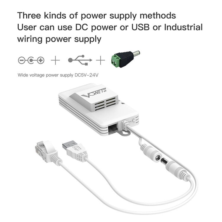 VONETS VAP11AC 5G / 2.4G Mini Wireless Bridge with Fan Version 300Mbps + 900Mbps WiFi Repeater, Support Video Surveillance & Control(White) - free shipping - PMC Jewellery - Order now!