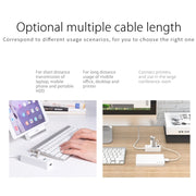 ORICO W5P-U2-100 USB 2.0 Desktop HUB with 100cm Micro USB Cable Power Supply(Black)