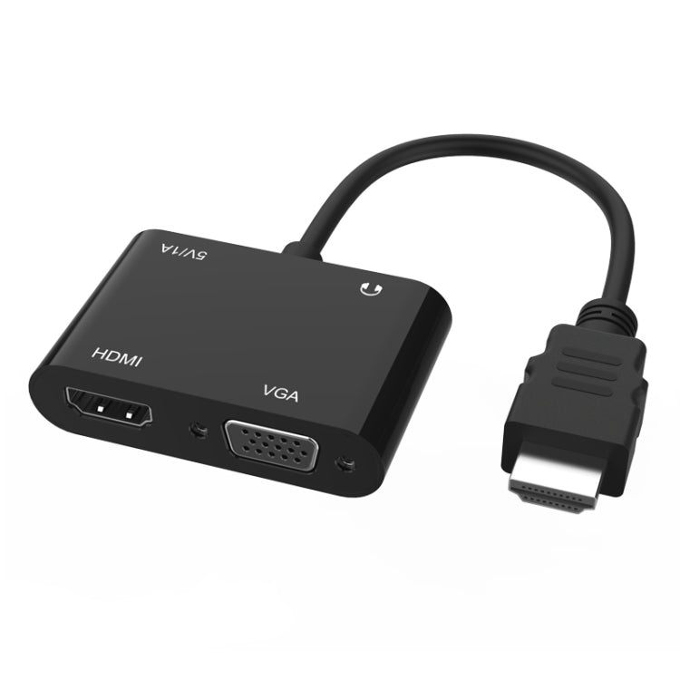 Onten 5165HV HDMI to HDMI + VGA Adapter - Adapter by Onten | Online Shopping South Africa | PMC Jewellery | Buy Now Pay Later Mobicred