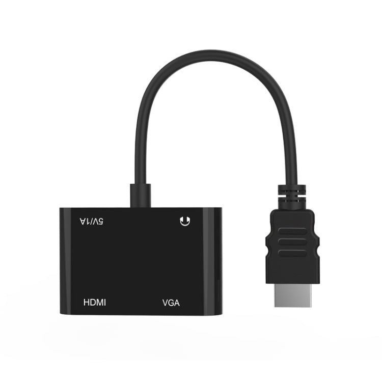 Onten 5165HV HDMI to HDMI + VGA Adapter - Adapter by Onten | Online Shopping South Africa | PMC Jewellery | Buy Now Pay Later Mobicred