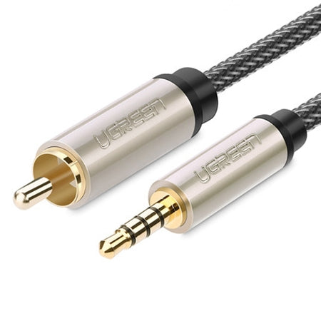 UGREEN 3.5mm to RCA Audio Cable Xiaomi Mi 1/2 TV Digital SPDIF Cable, Length: 1m (Black) - free shipping - PMC TechLife - Order now!