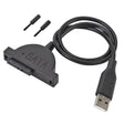Slim SATA 13 Pin Female to USB 2.0 Adapter Converter Cable for Laptop ODD CD DVD Optical Drive, Cable Length: about 45cm - free shipping - PMC TechLife - Order now!