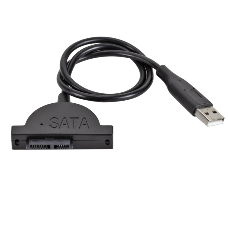 Slim SATA 13 Pin Female to USB 2.0 Adapter Converter Cable for Laptop ODD CD DVD Optical Drive, Cable Length: about 45cm - free shipping - PMC TechLife - Order now!